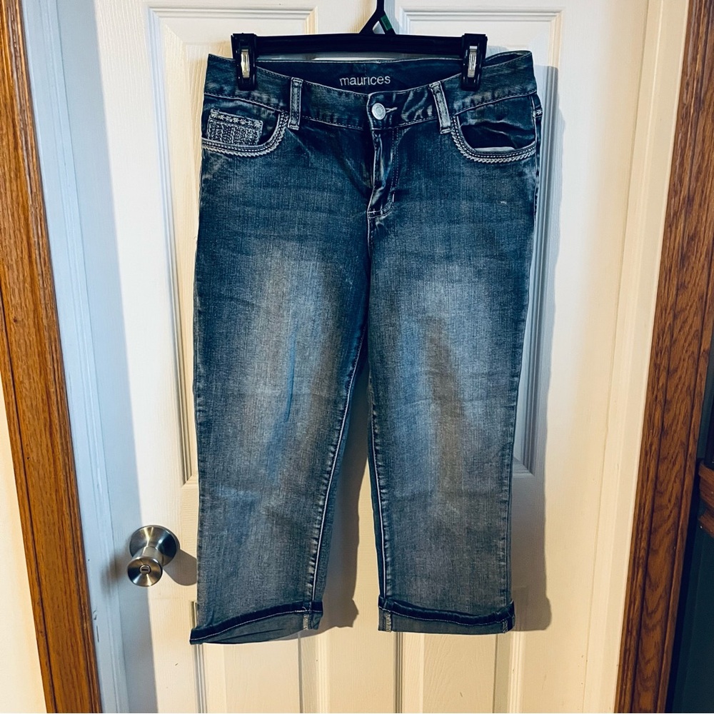 Maurices Women's Dark Wash Cropped Jeans